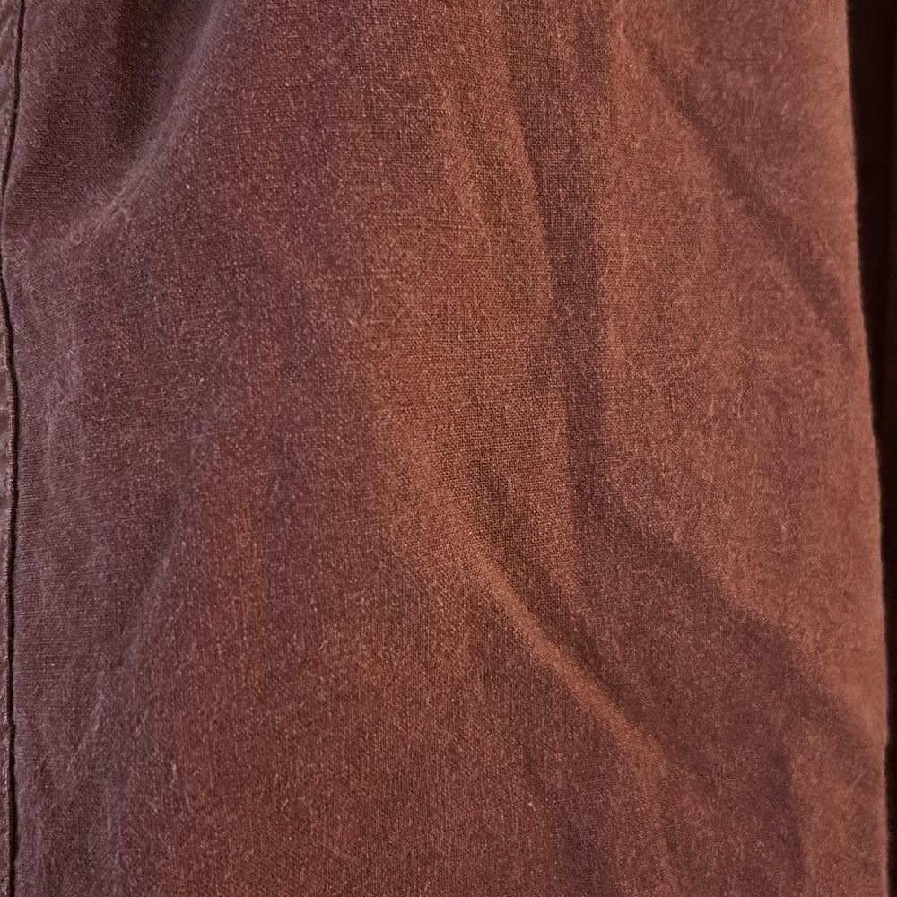 100% Cotton Men's Rust Shirt Vintage - Picture 9 of 9